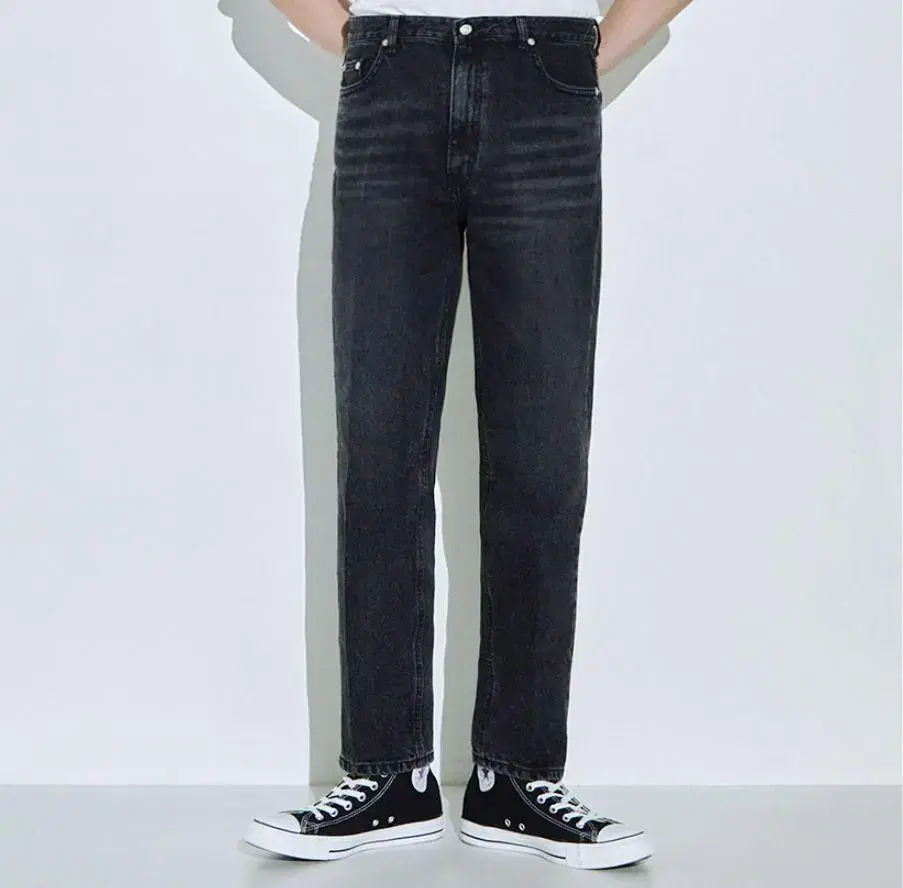 ODPL Tapered Fit Black Jeans