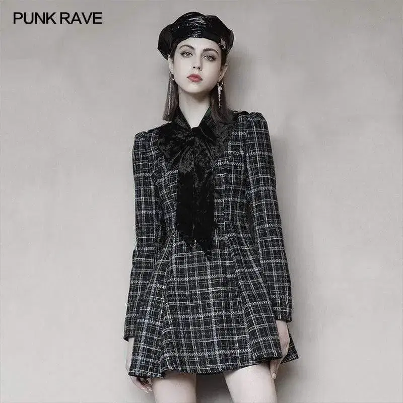 punk rave 펑크레이브 트위드 티파티 원피스