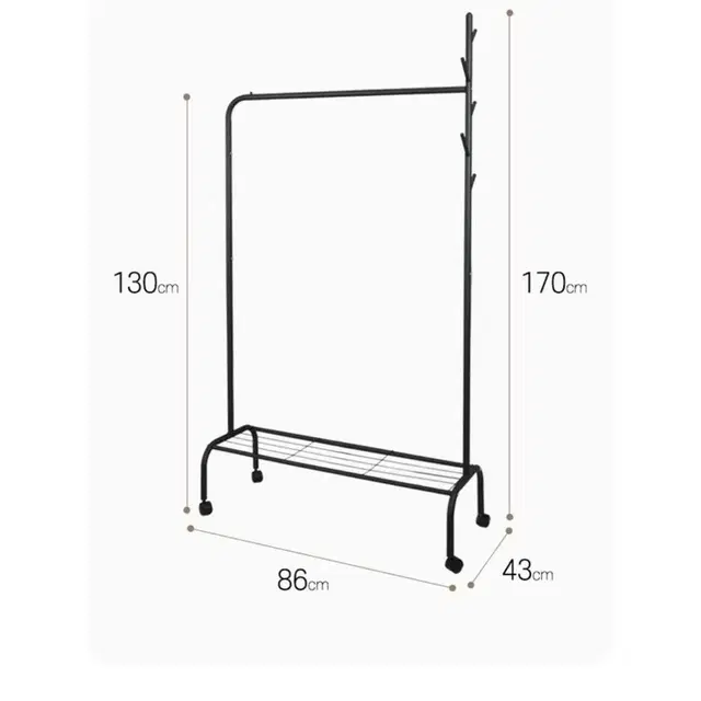 (무료배송) 철제 스탠드 이동식 수납 옷걸이 행거