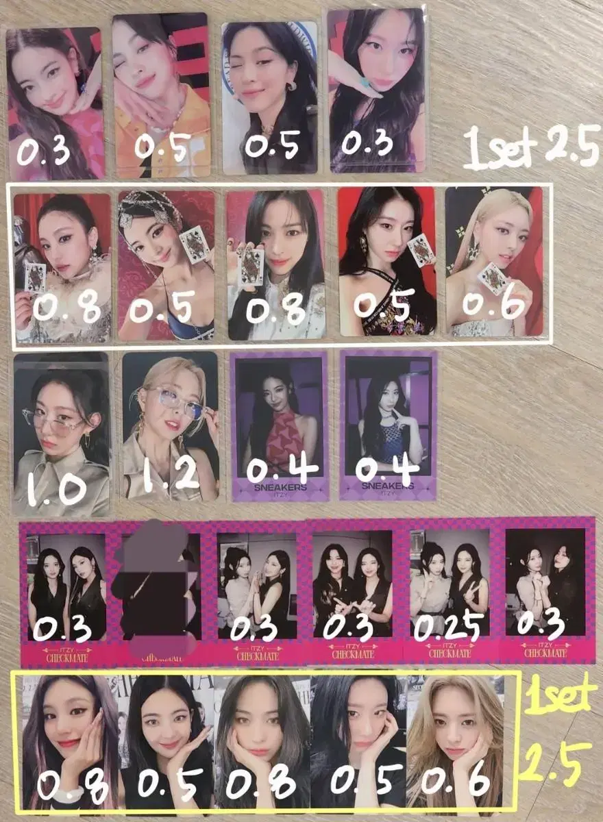 ITZY itzy Checkmate unreleased photocard ld WTS