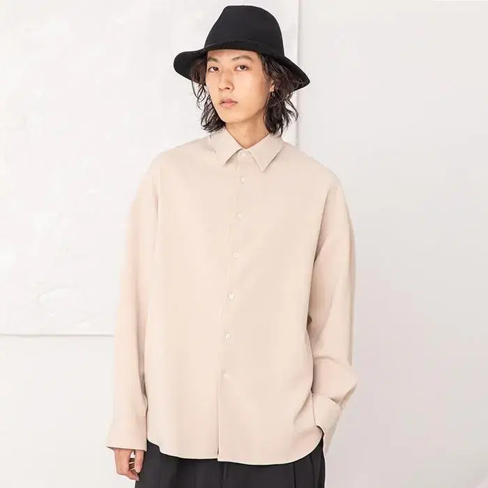 BeautifulDays Woollike Shirt Jacket L ( Cream Beige )