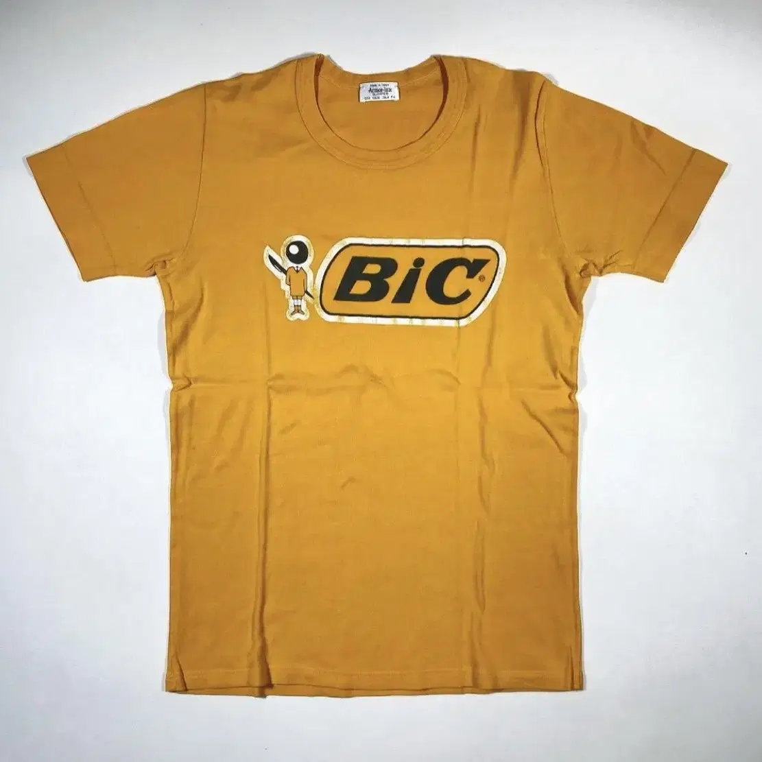 올드스쿨) BIC 빈티지 노란 티셔츠