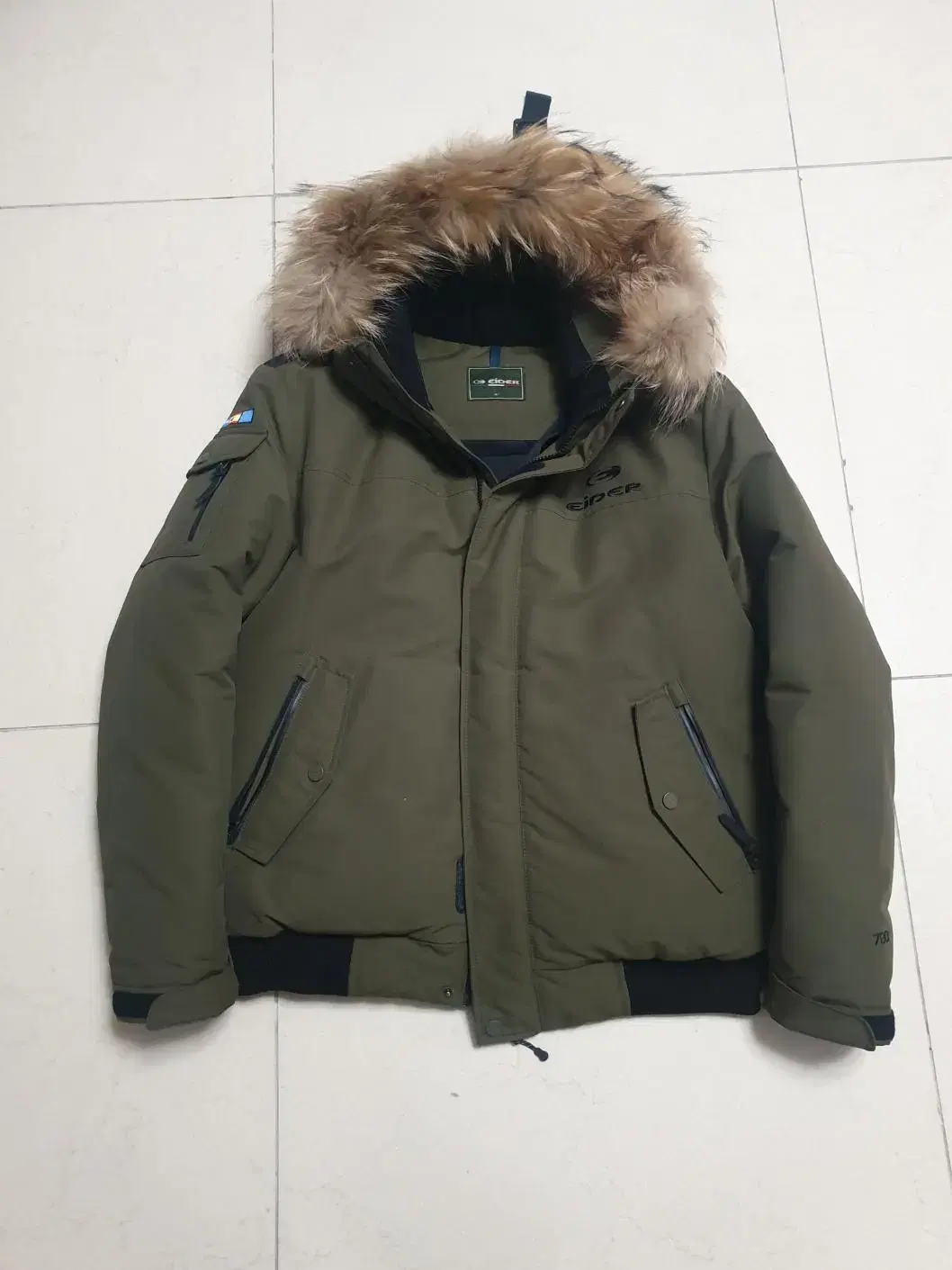 Iather Down Parka (L) in excellent condition