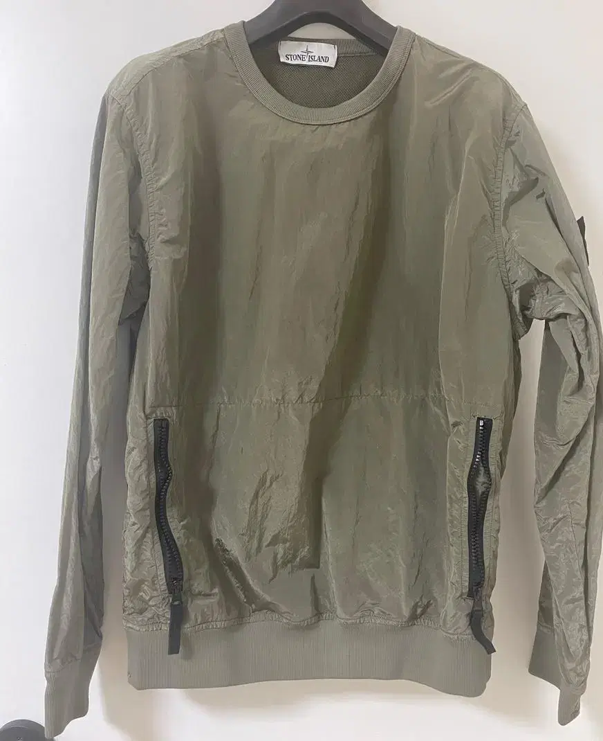 Stone Island Nylon and Metal Pullover Top S