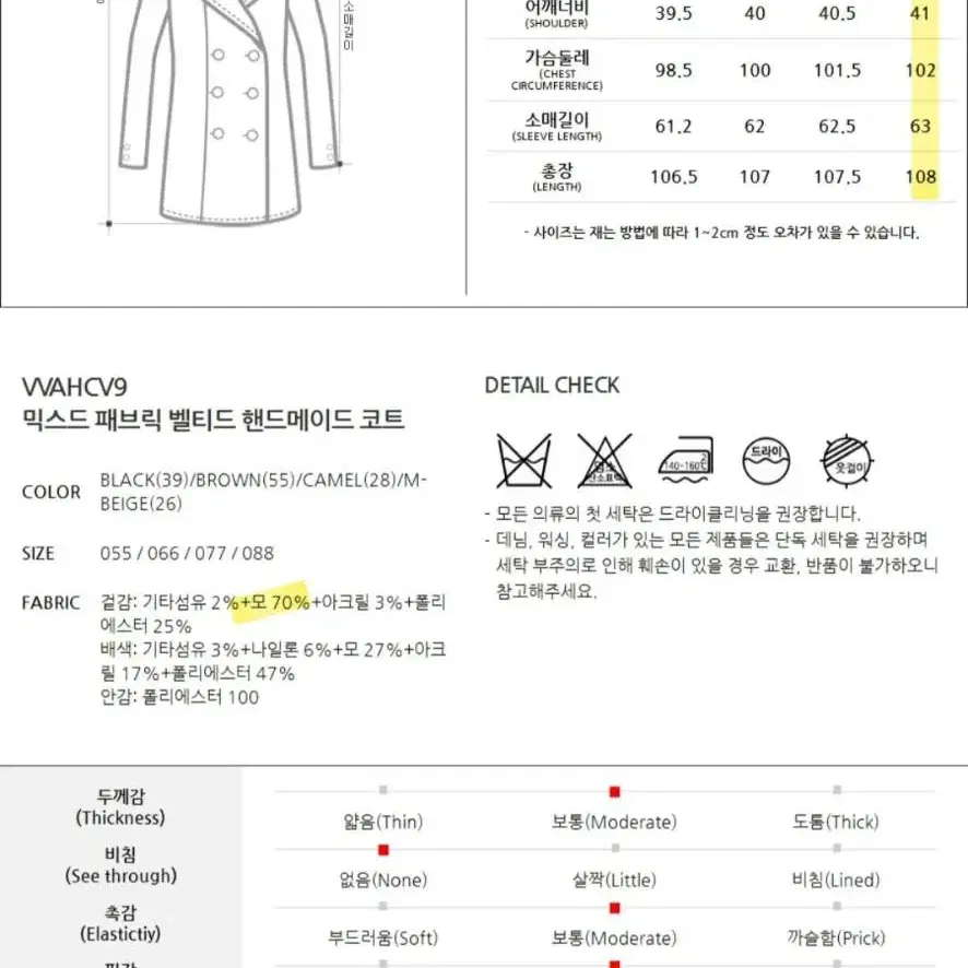 비지트인뉴욕 핸드메이드 코트 88 새상품