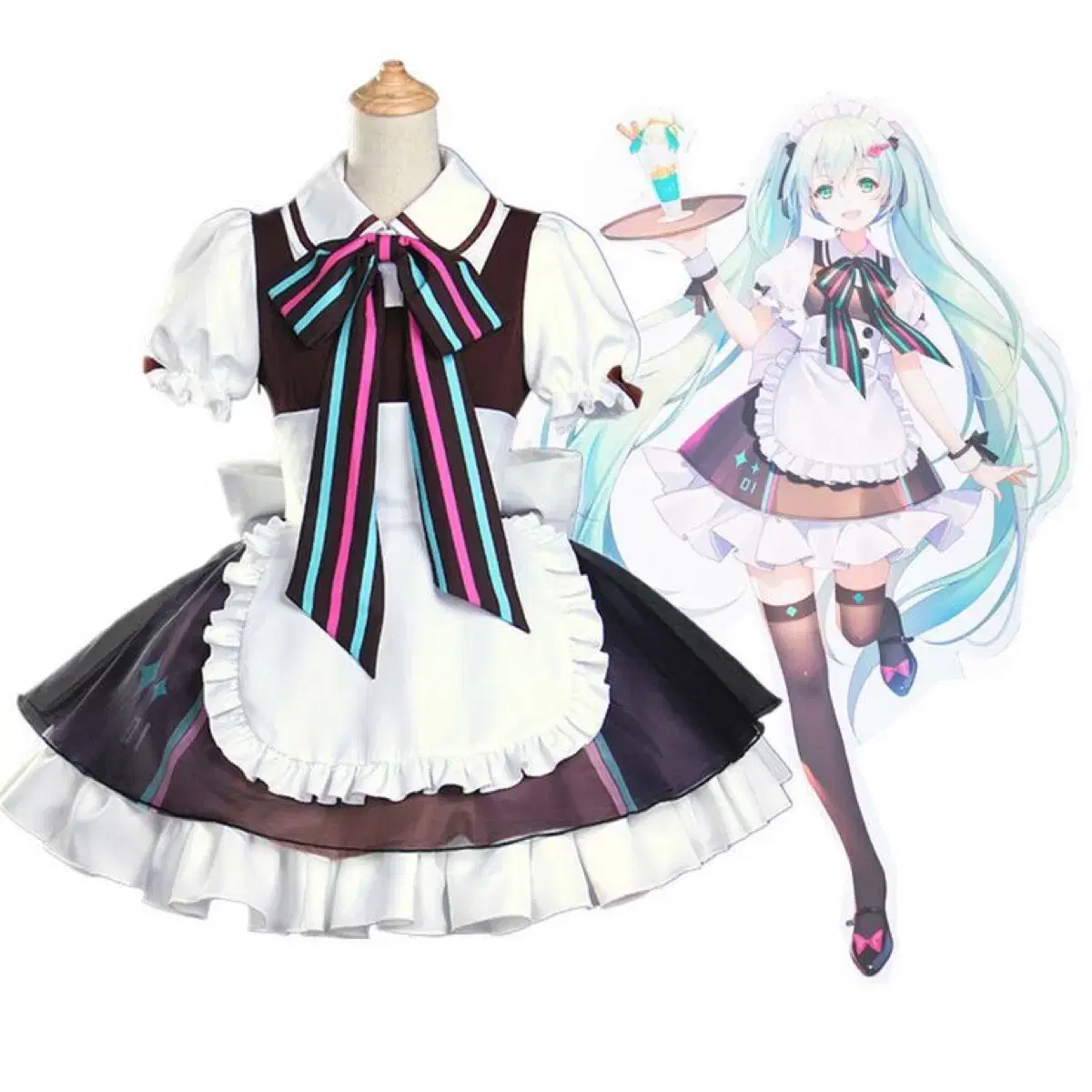 In-kind*Hatsunemiku Lolita Cafe Maid Clothes Cosplay Yangsan Type Minesweeper Maiden