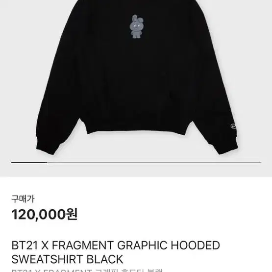 BT21 x fragment 후드 정국 m