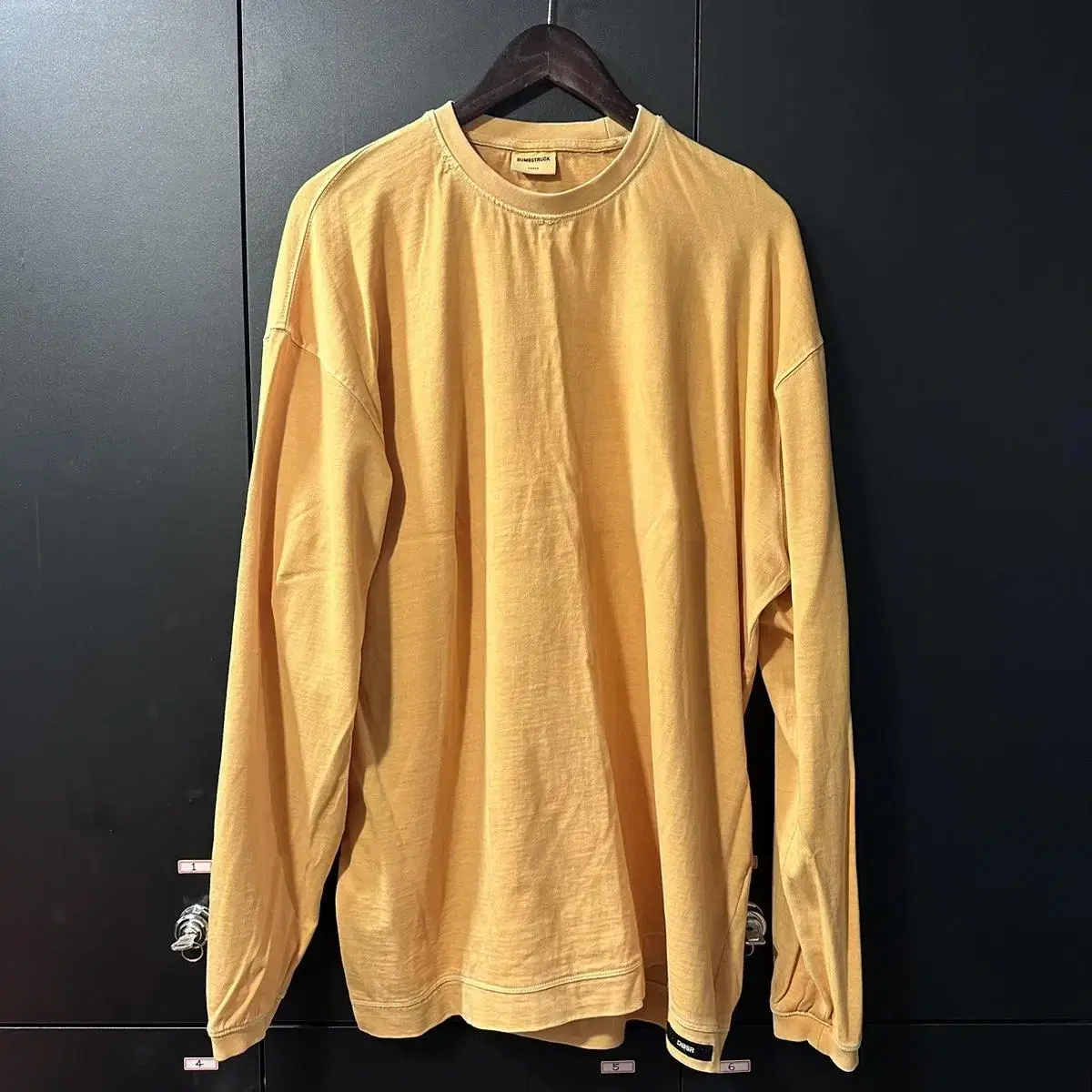 [ L ] DBSR Dumbstruck Garment Washed Overfit Long Sleeve V2 (Yel)