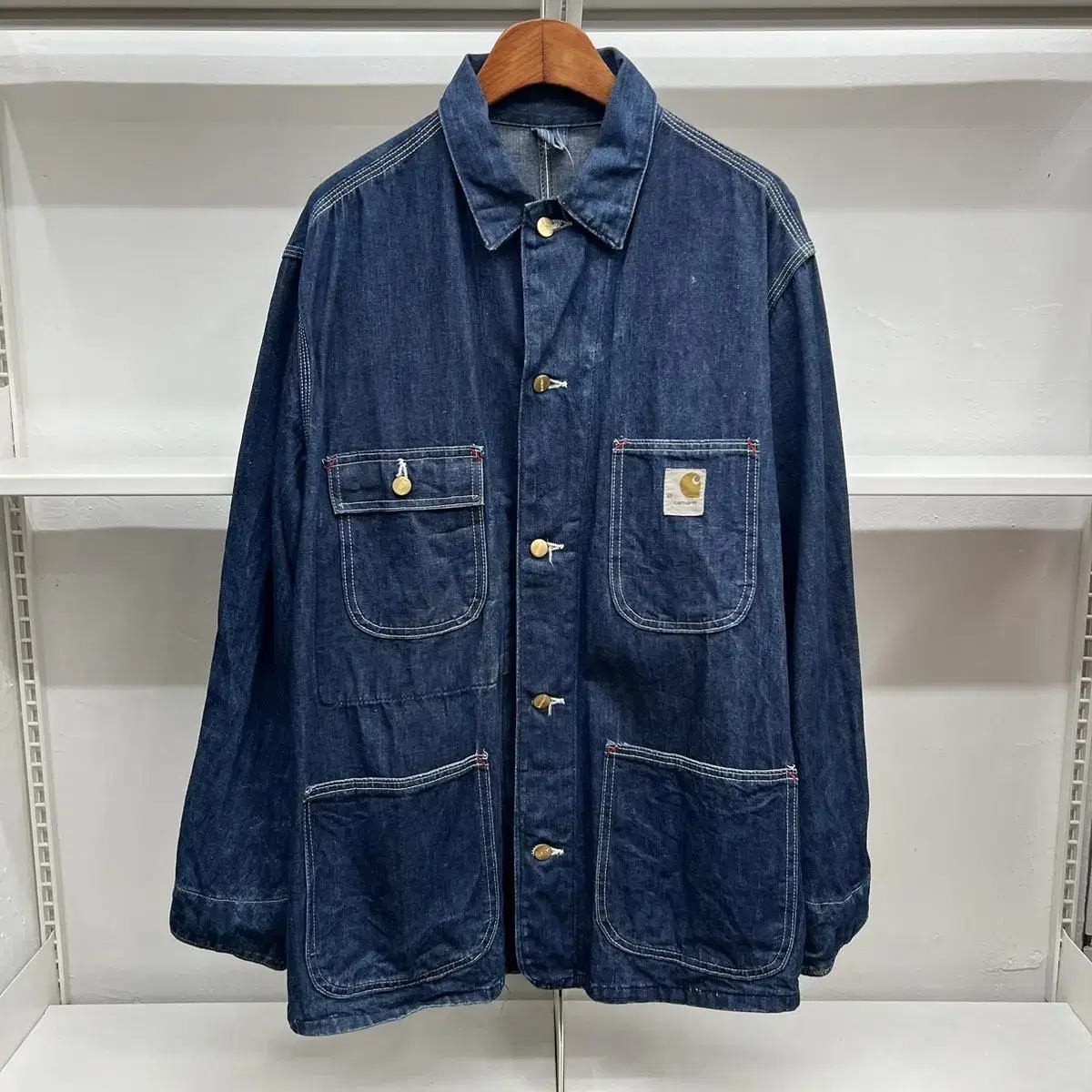 빈티지 80s Carhartt 칼하트 데님 초어코트