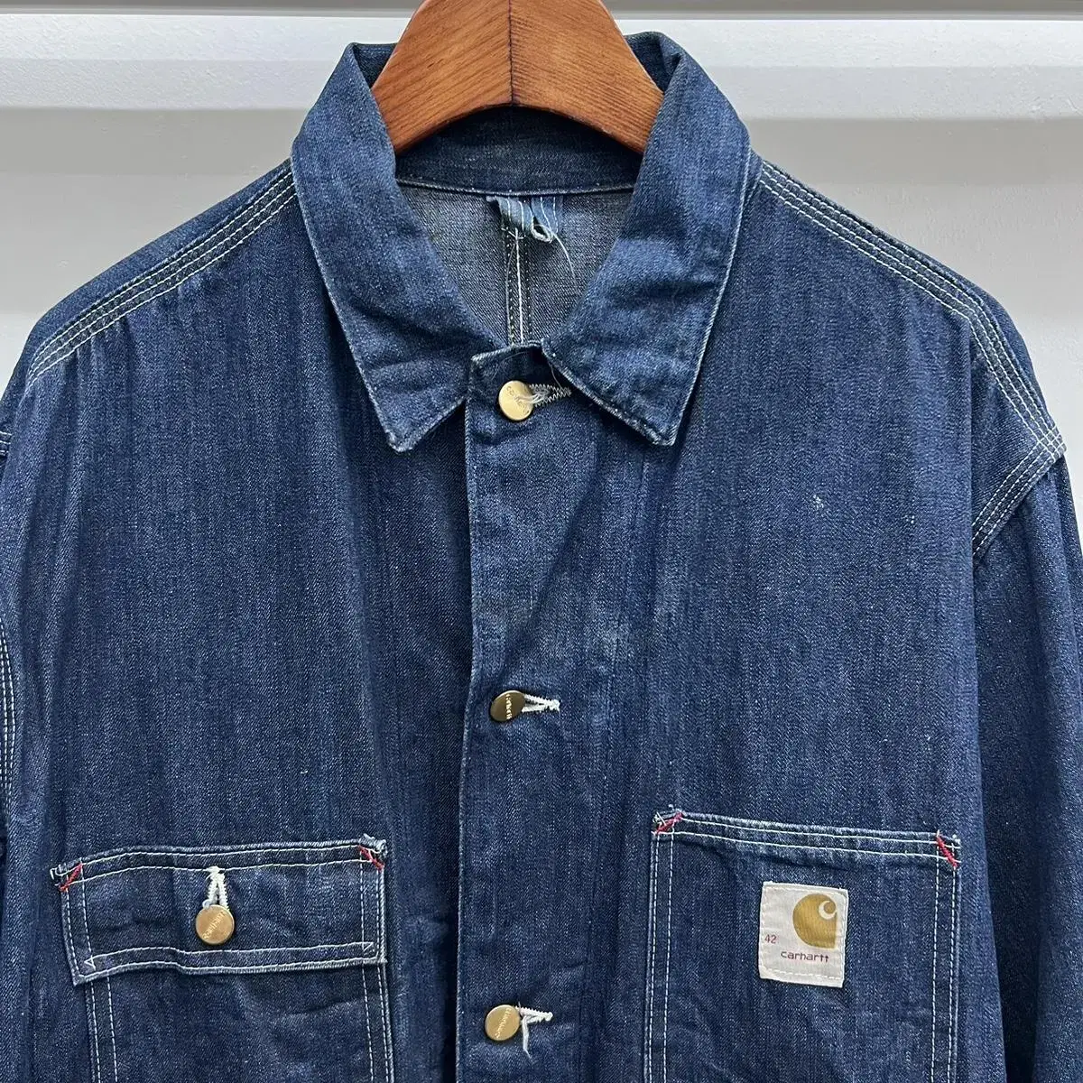 빈티지 80s Carhartt 칼하트 데님 초어코트