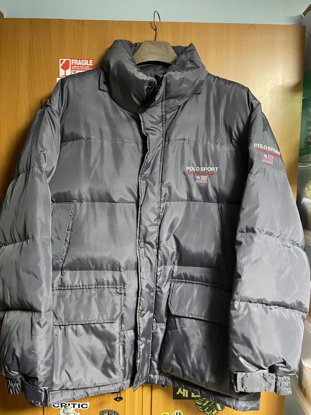 [XL~XXL]Polosport 90s Spellout Puffer Logo Padding sells