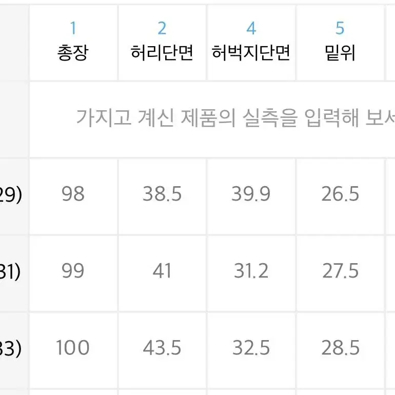 레전드 빈티지 청바지