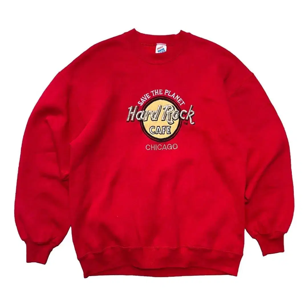 90s Vintage 50/50 Hard Rock Cafe Print Sweatshirt