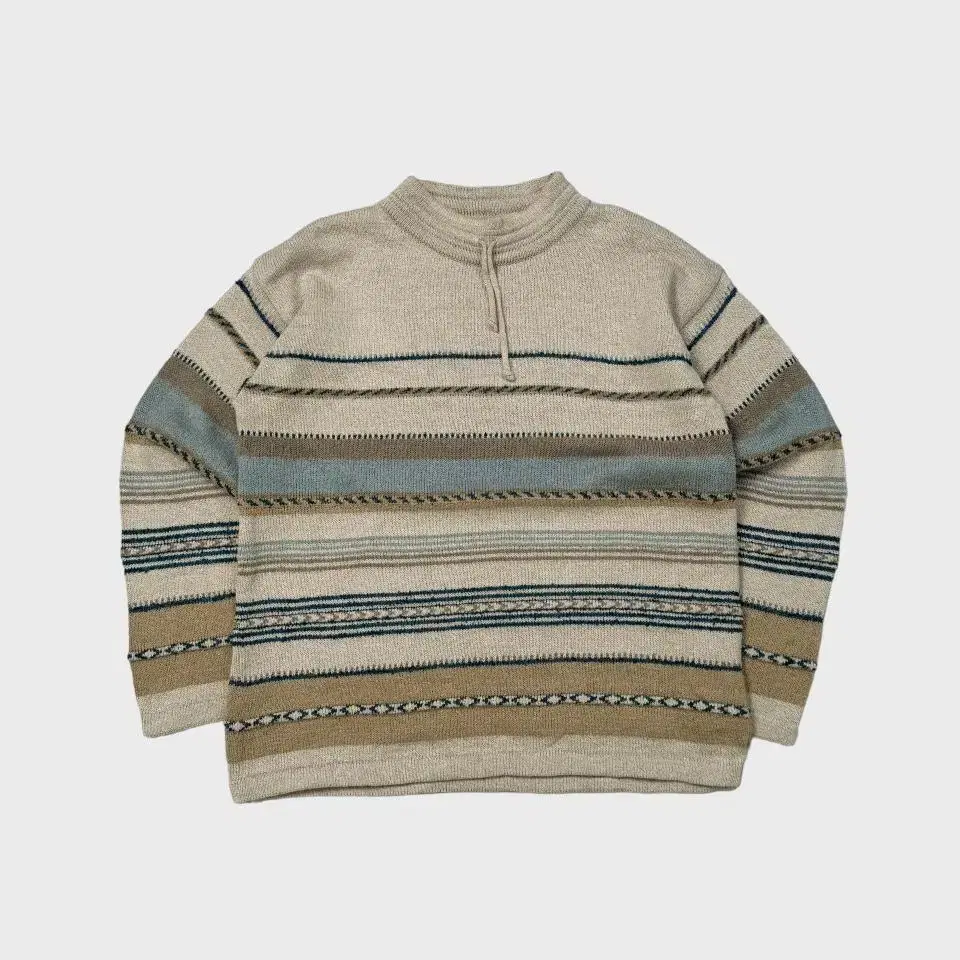 vintage stripe fisherman sweater