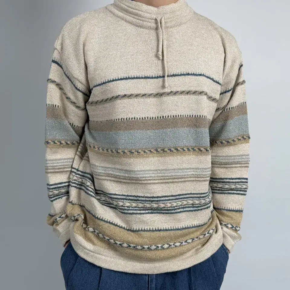 vintage stripe fisherman sweater