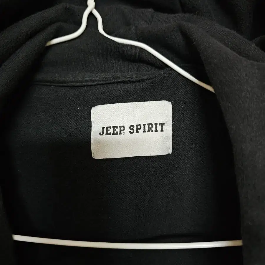 12만 Jeep Spirit  한국산 F사이즈 블랙 면 스판 후드코트