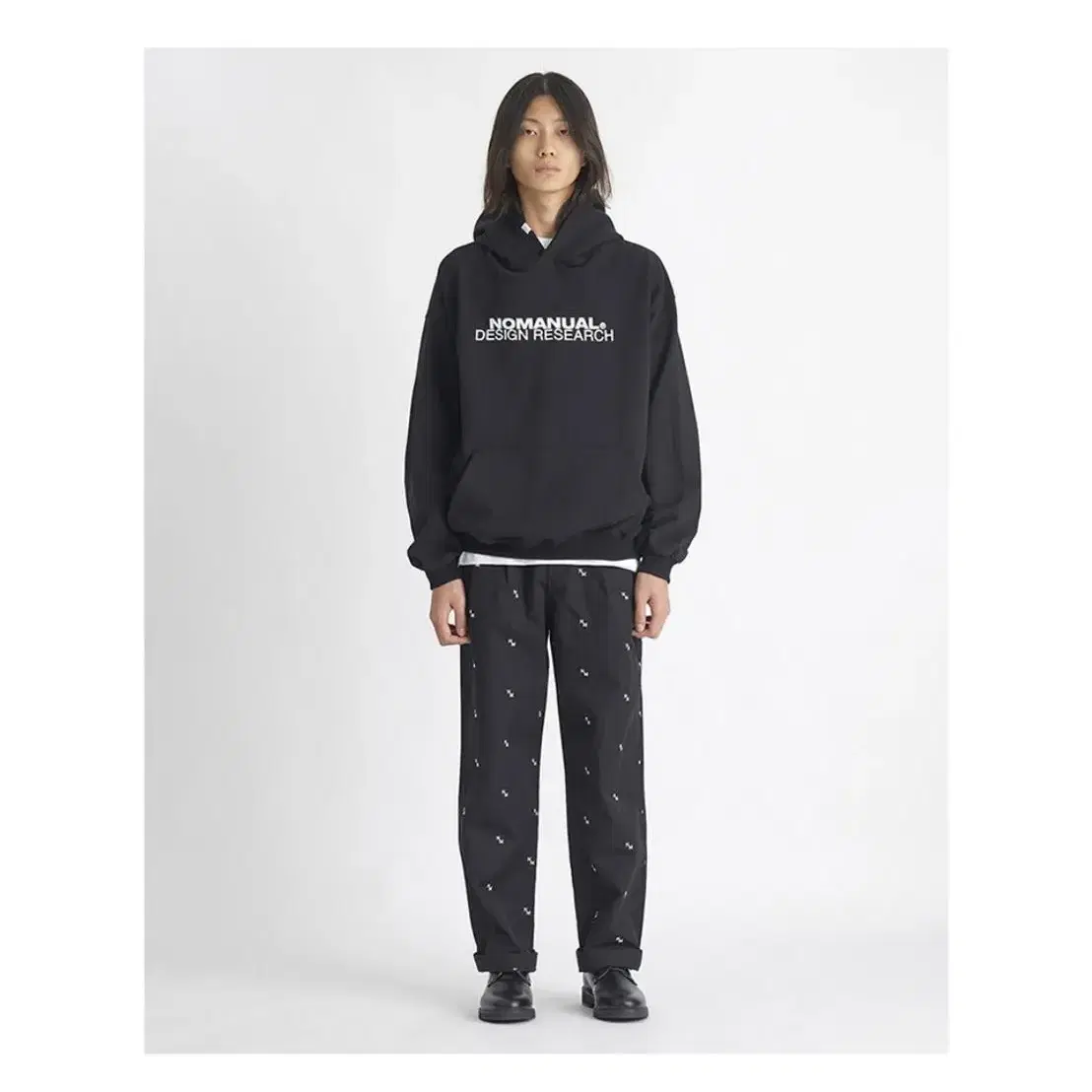 노매뉴얼 NM PATTERN PANTS - BLACK