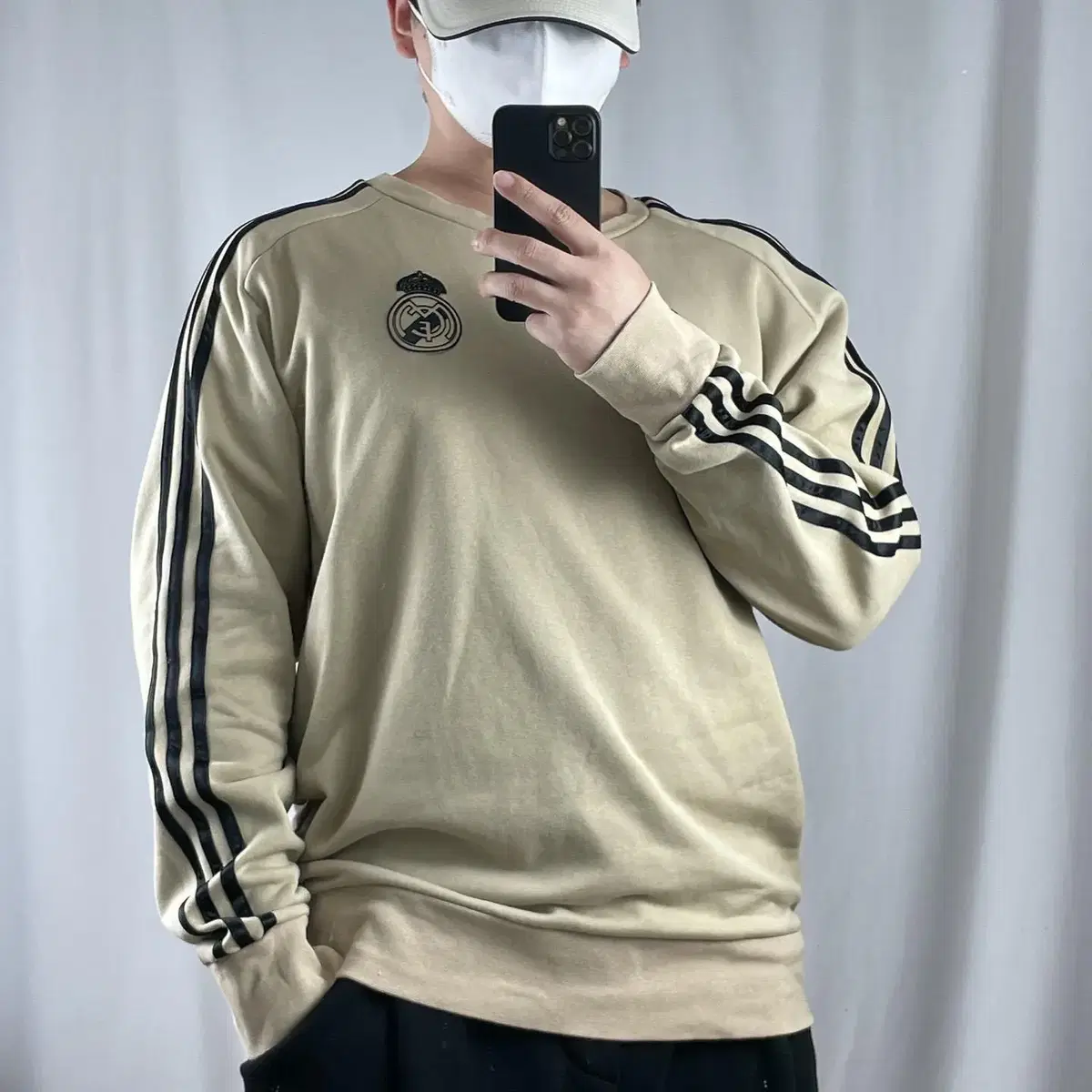 Adidas Real Madrid Beige Man to Man XL .231127