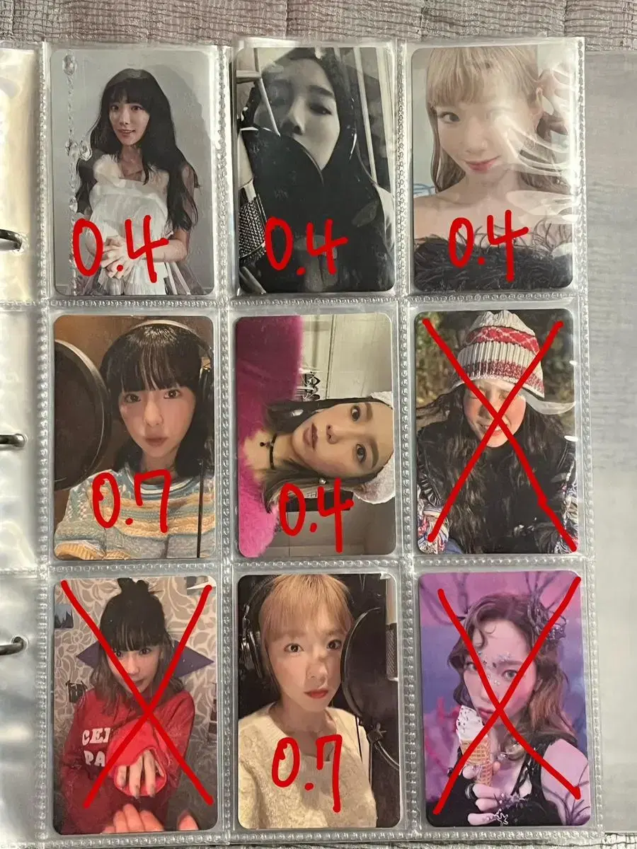 (Lower prices!!) taeyeon photocard Sell photo cards