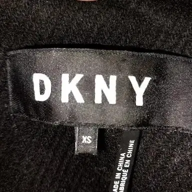 DKNY 블랙 롱코트