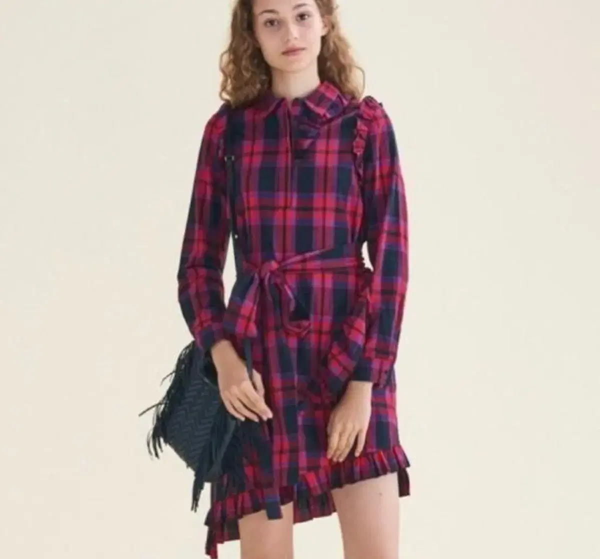 Magee Check Ruffle ONEPIECE 55