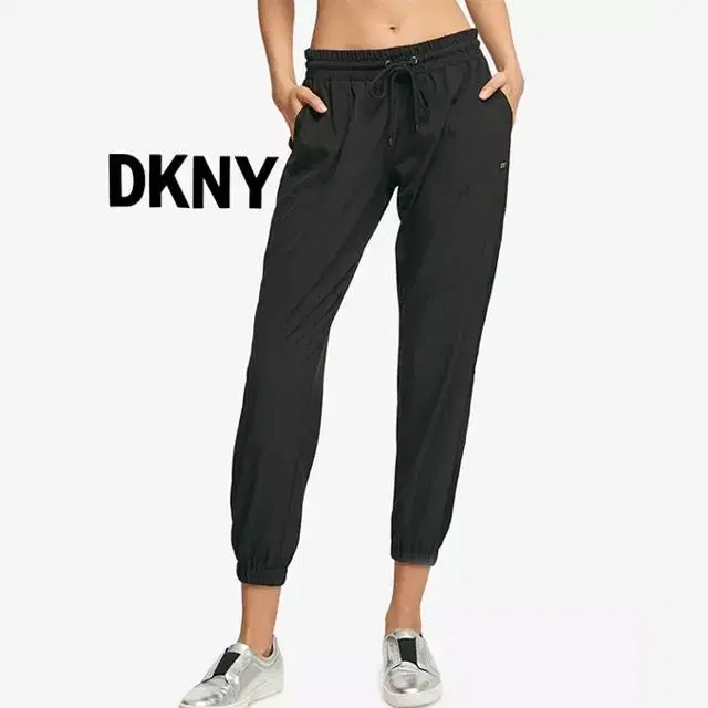 US L)새상품/DKNY 메쉬-인셋 조거팬츠 블랙/정품/원가이하세일