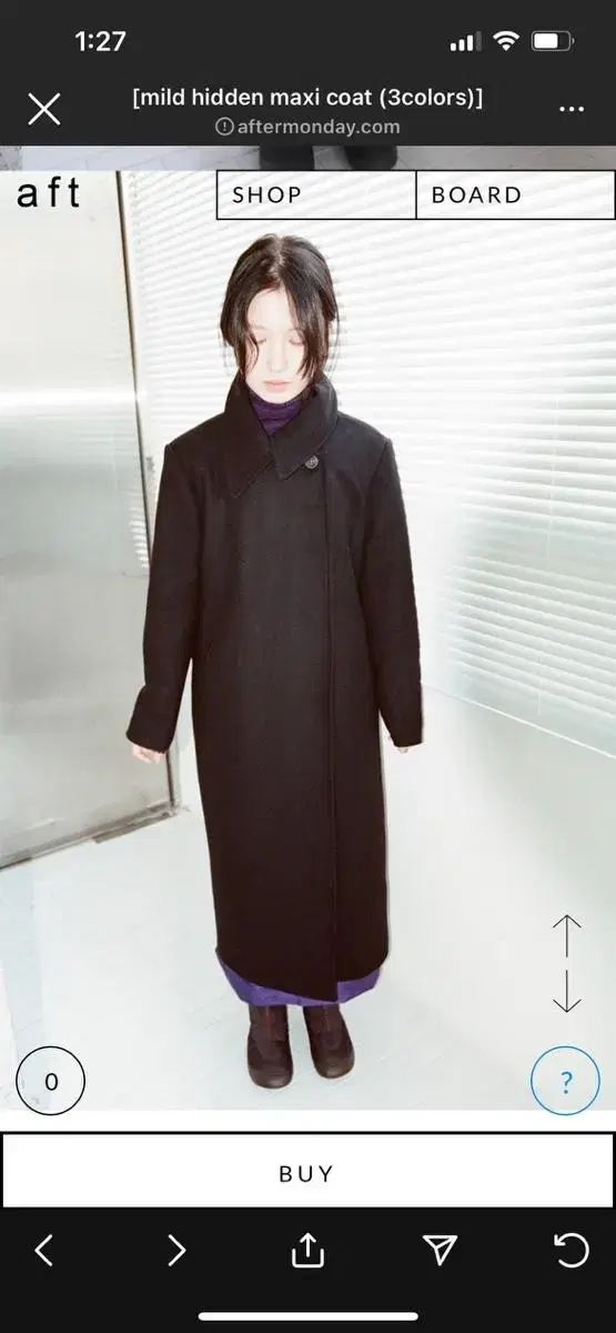 에프터먼데이 mild hidden maxi coat