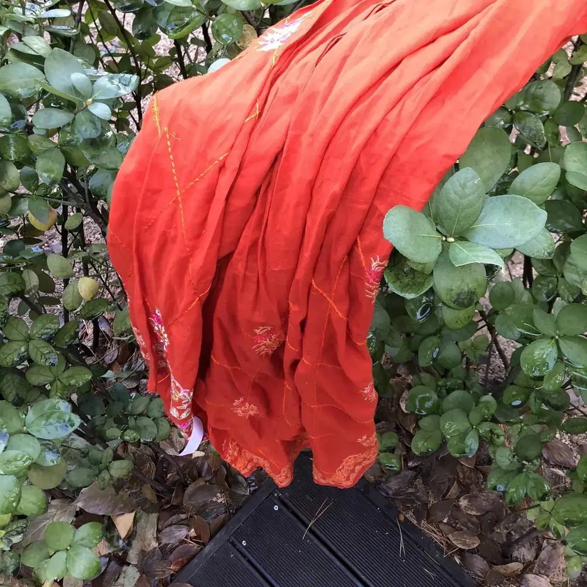 Vintage khaadi orange muffler