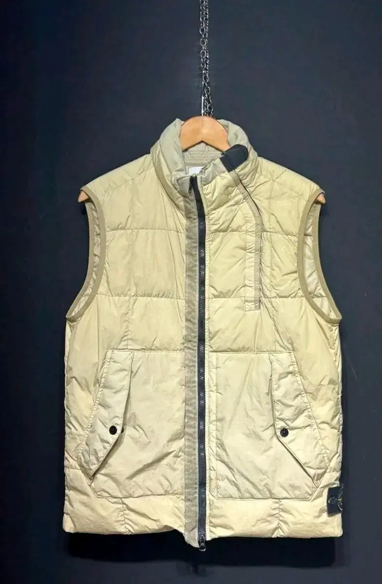 Stone Island Garment Dying Cling Claps Down Vest