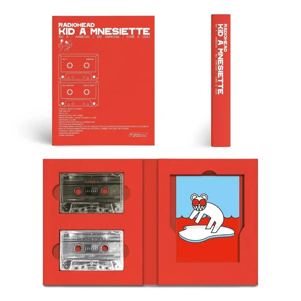 라디오헤드 KID A MNESIETTE 카세트 테이프 한정판 BOXSET