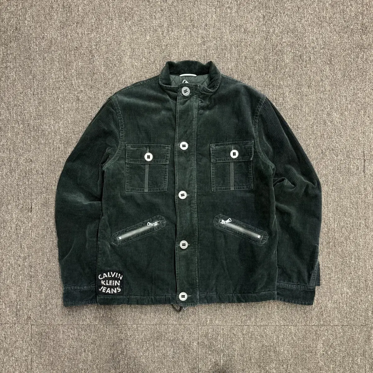 [M] Calvin Klein 8TH DIV New York City Corduroy Trucker Jacket