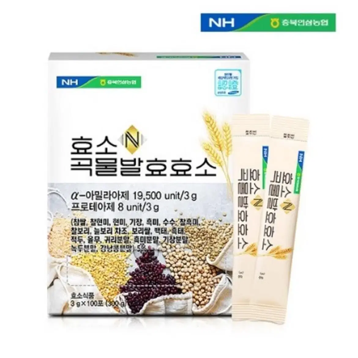 충북인삼농협 효소 곡물발효효소 3g 100포