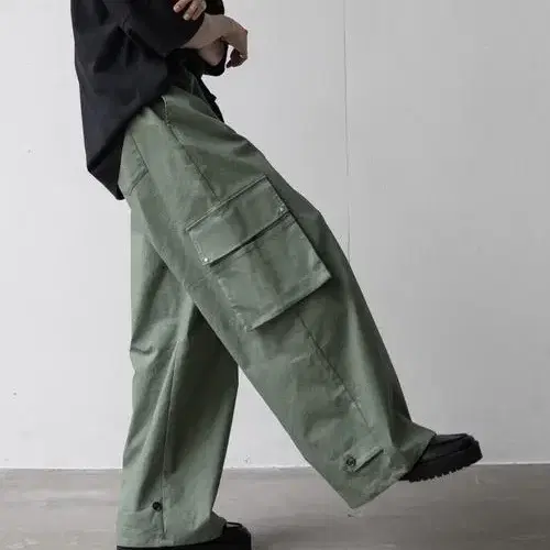 Casper john denim hakama cargo pants