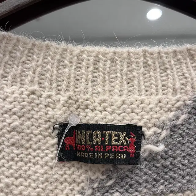 Inca Tex 빈티지 알파카 니트 베스트 (made in peru)