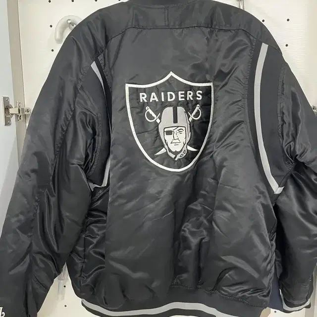 NFL RAIDERS 스타디움 자켓 블랙 XL