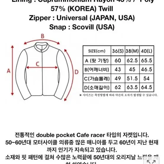 마스터필름 카페레이서 Rj002 36사이즈 판매합니다.