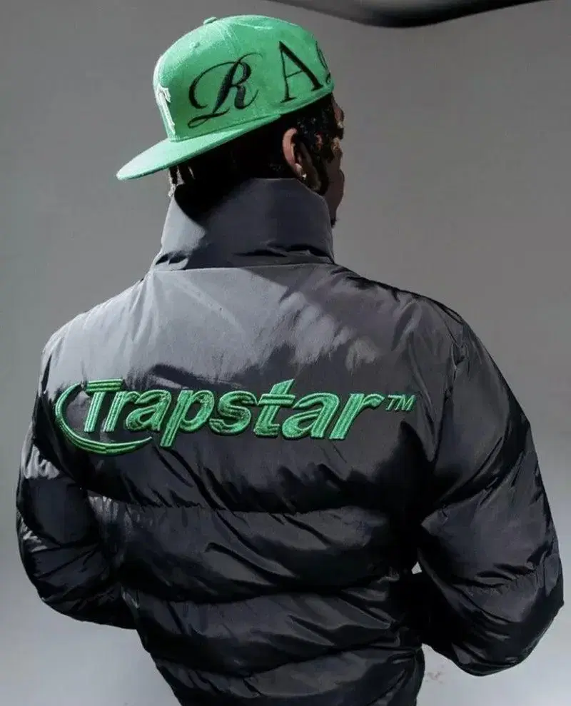 trapstar 패딩 하이퍼드라이브 그린