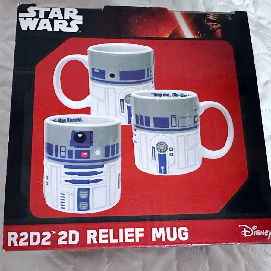 [미개봉] 스타워즈 R2D2 2D relief Mug 머그컵 팝니다