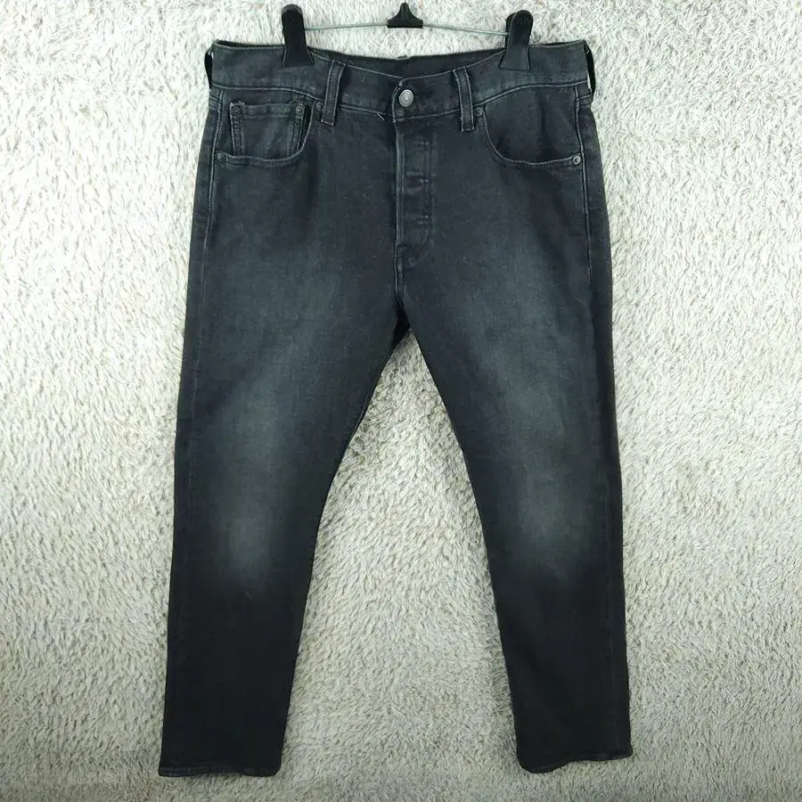 [M30]Levi's 501 Black Blue Denim Pants(Span)[Y3A-275]