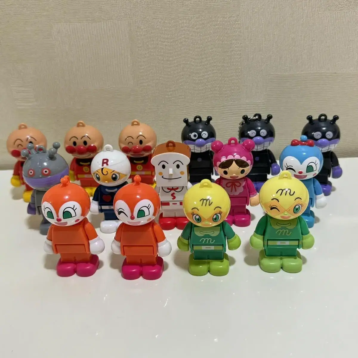 Reinventory) Anpanman Chirpy Segunman Figure Block Keyring