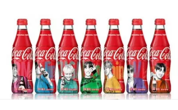 BTS Coca-Cola Empty Bottle (Suga, Jin, J-Hope)