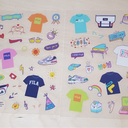 BTS FILA 포토북 STIKERS COLORFUL SUMMER