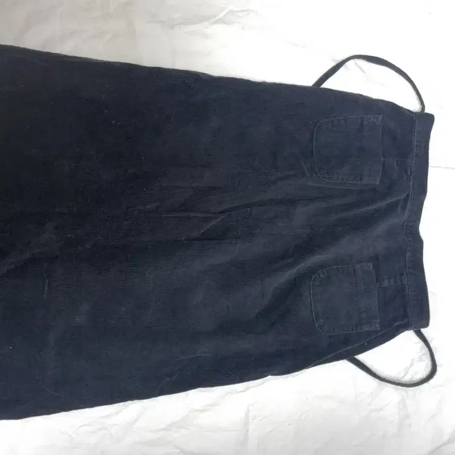 vintage navy corduroy long skirt