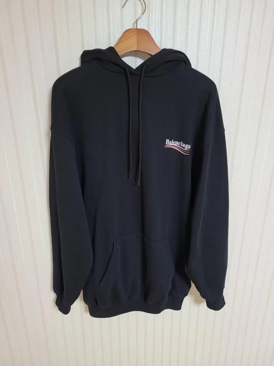 [XS] Balenciaga Black Wavy Go Overfit Hoodie