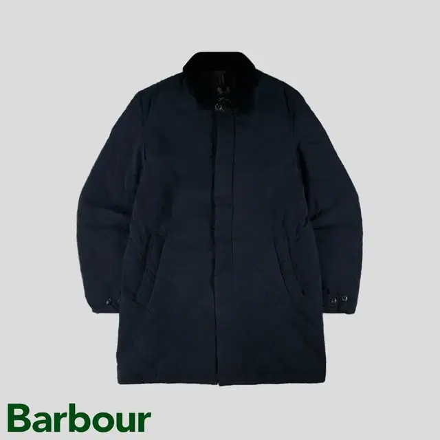 BARBOUR 바버 네이비 다이몬드 퀄팅 코트 테인 자켓 클래식 타탄체크