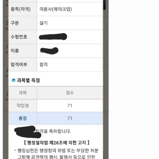 (시험전문모델)메이크업,피부.네일 실기 해드립니다.(합격점수,합격률 높음