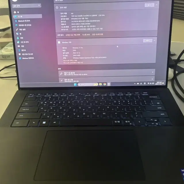 xps 9520 풀옵션 판매해요