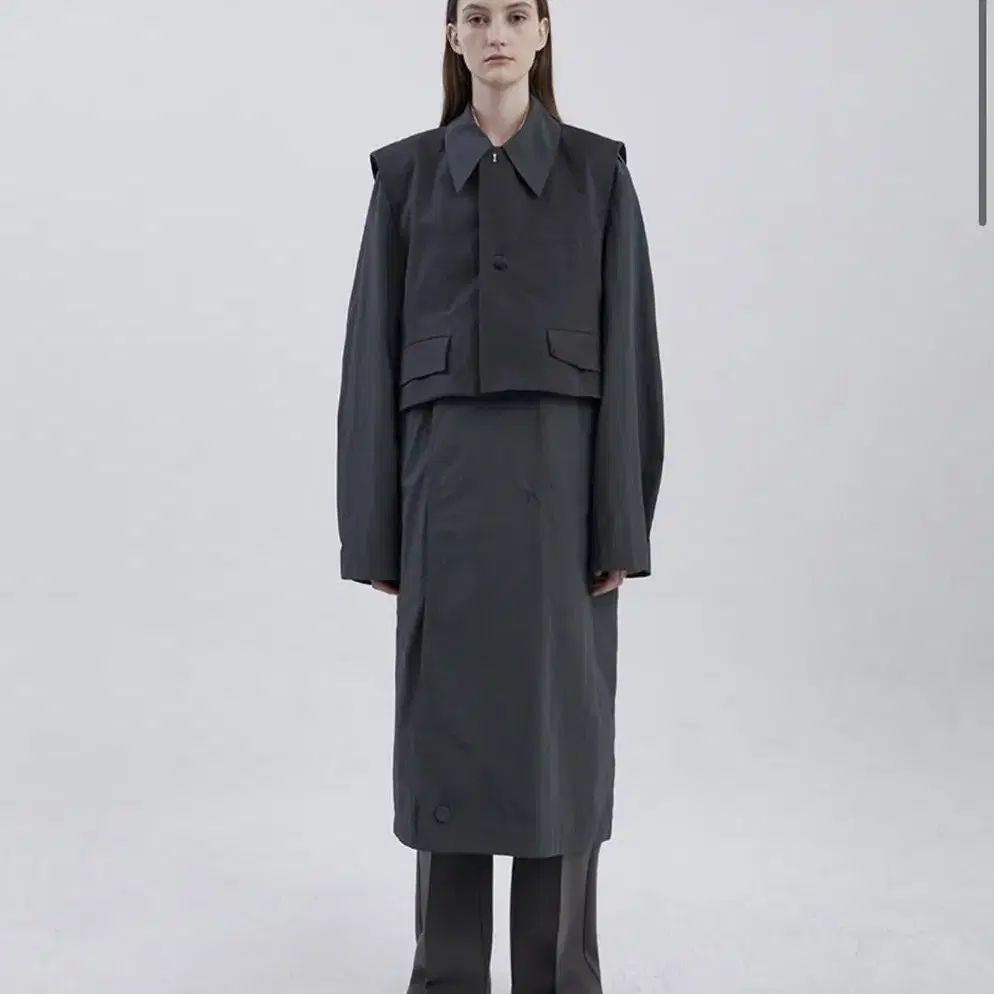 [A2] 아더에러 combine trench coat charcoal