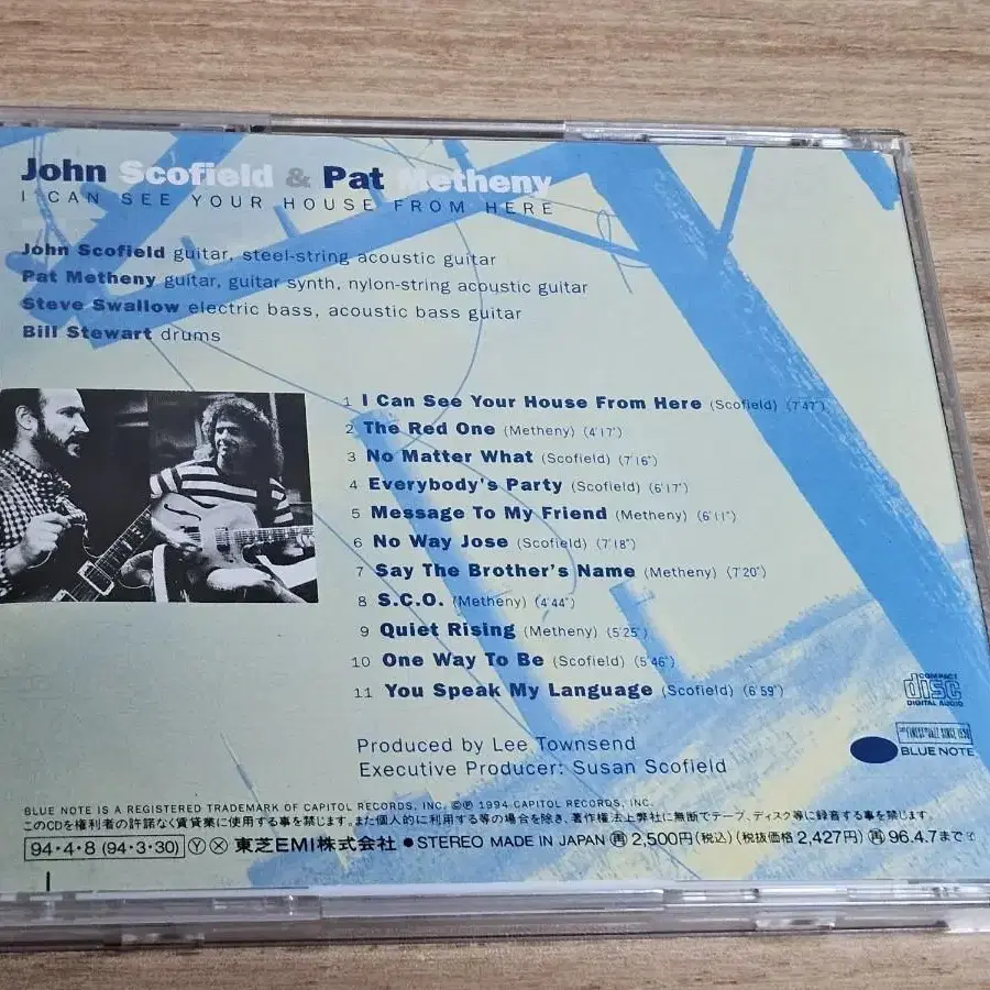 John Scofield & Pat Metheny-I Can See cd