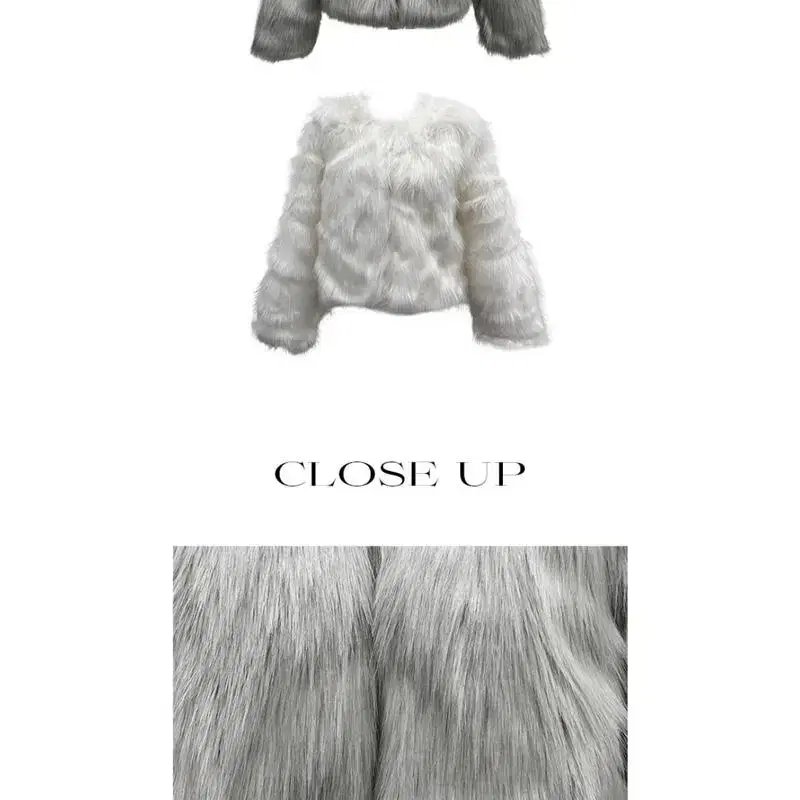 이은 angora fur jacket